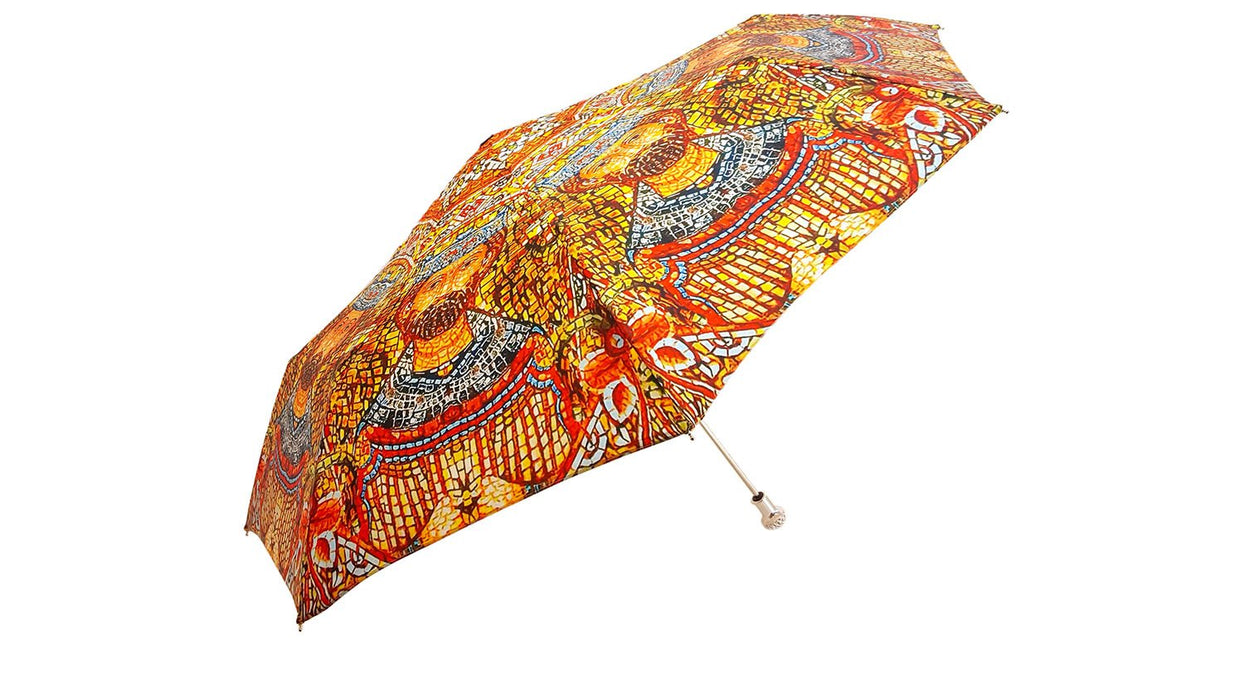 Stylish umbrellas with intricate Byzantine patterns