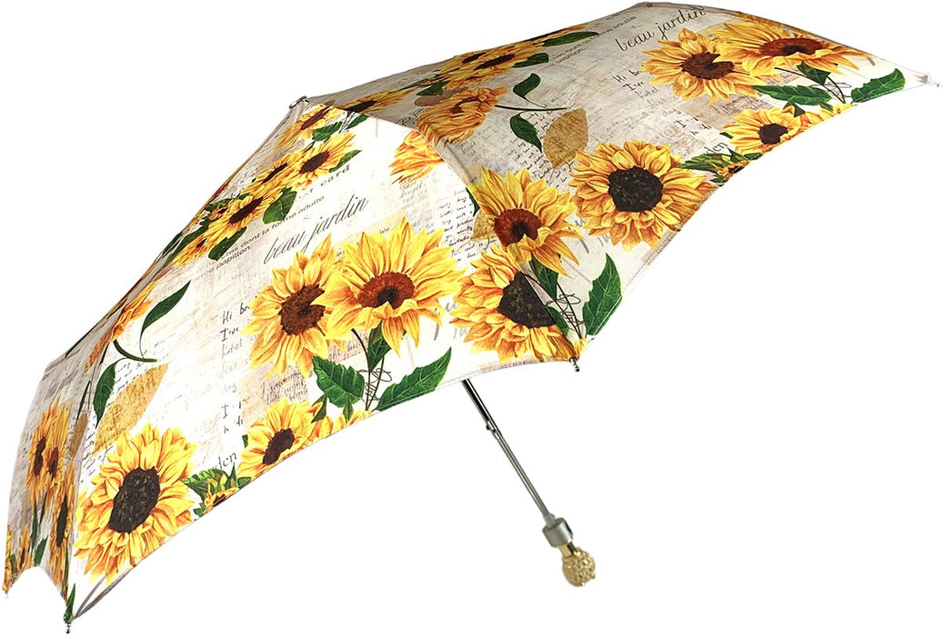 Exclusive sunflowers motif folding umbrellas