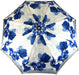 Lightweight umbrella with blue poppies design