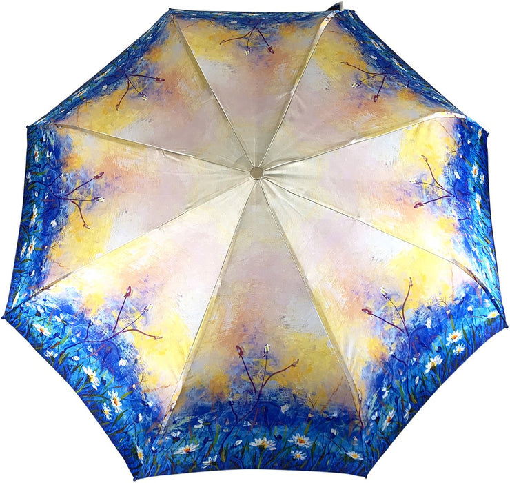 Women's Folding Umbrella in New Exclusive Daisies Design