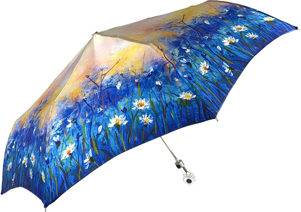 Women's Folding Umbrella in New Exclusive Daisies Design