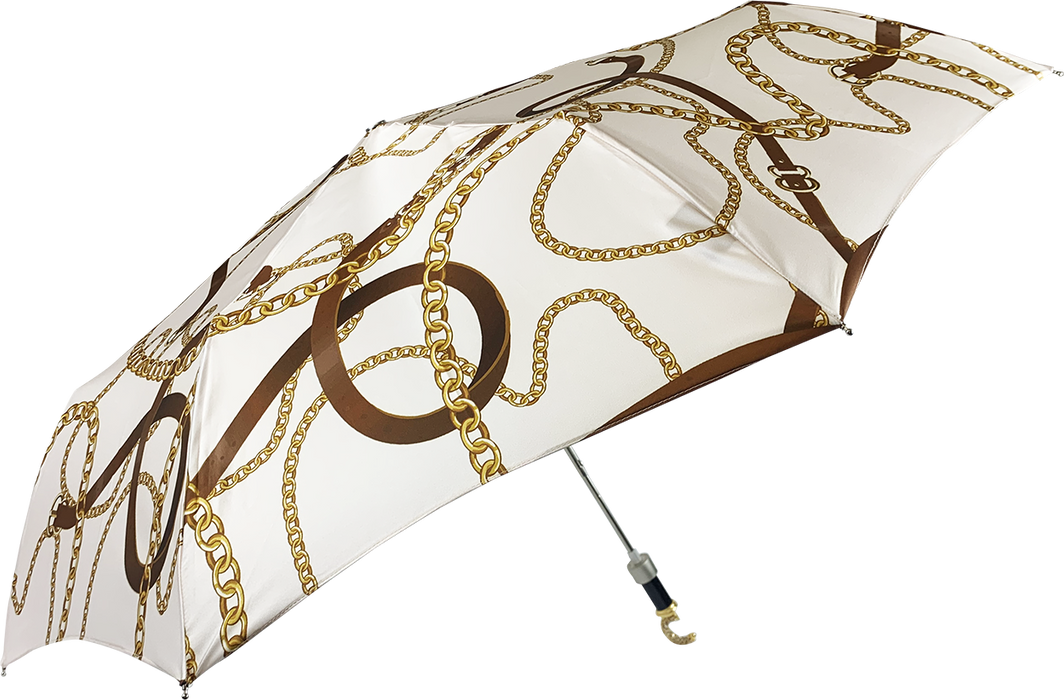 Stylish umbrella with graceful crystal handle