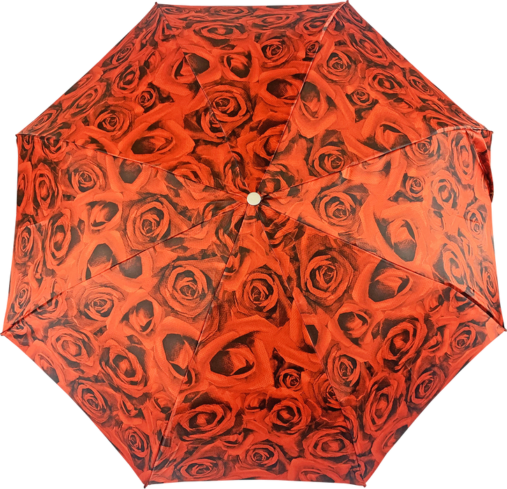 Elegant umbrellas with gold rose handles