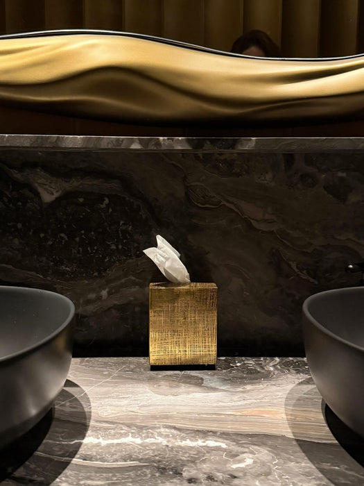 Gold Brass Bathroom Accessory Set – 7-Piece Luxury Design