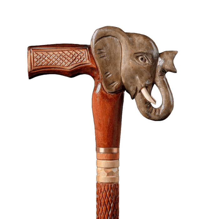 Wooden Walking Stick Elephant Designer Canes For Men