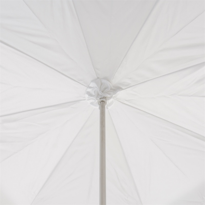 Wedding White Umbrella with Jeweled Brass Handle