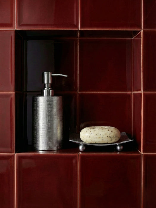 Polished Steel Bathroom Accessory Set – Jacquard Design