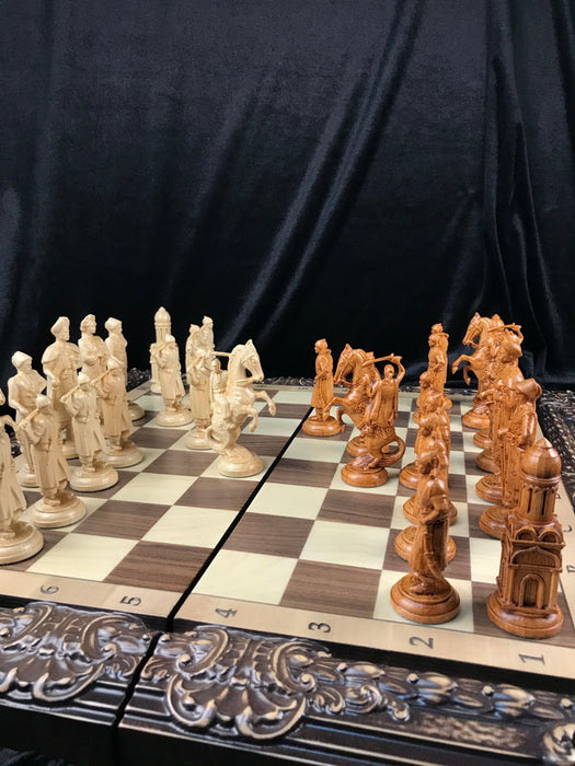 Artistic Wooden Chess Set