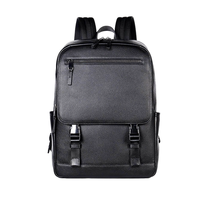 Pure Genuine Leather Business Laptop Backpack