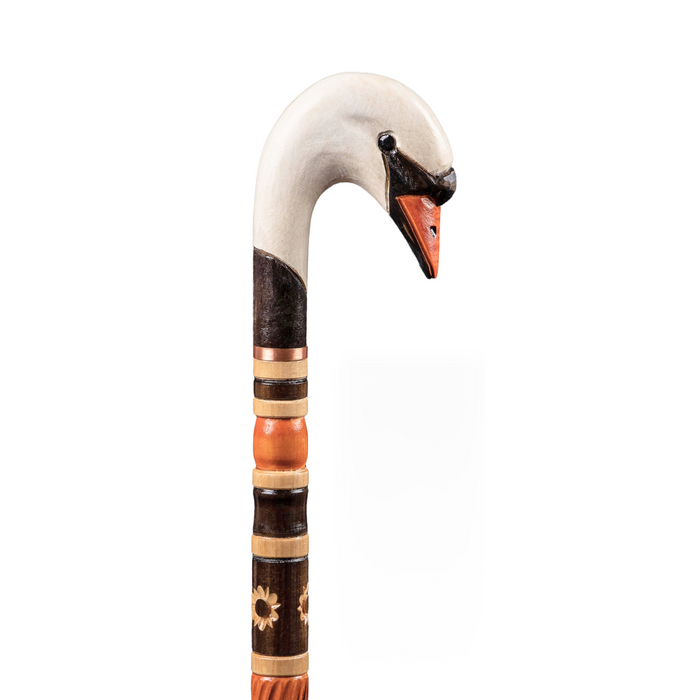 Stylish Wooden Swan Walking Stick, Swan Walking Cane