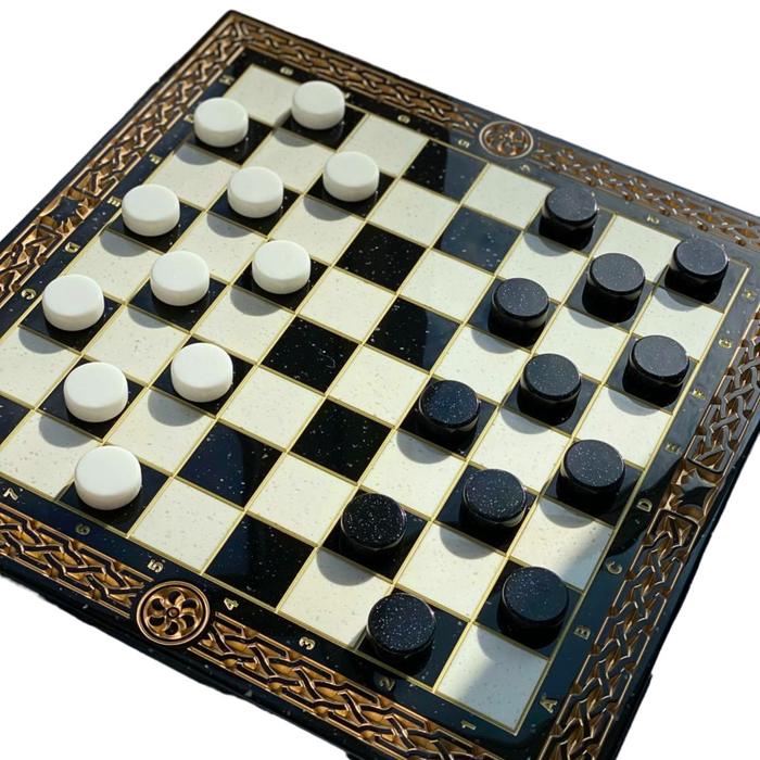 High-end acrylic stone chess set