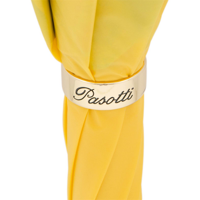 Stylish Yellow Umbrella Mazzolino with Acetate Handle