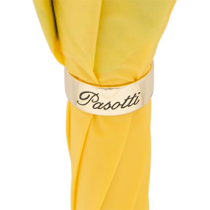 Stylish Yellow Umbrella Mazzolino with Acetate Handle - Artynov | Unique Handmade Accessories