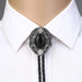 Stone Agate Bolo Ties Wedding Black Bolo Tie Necklace