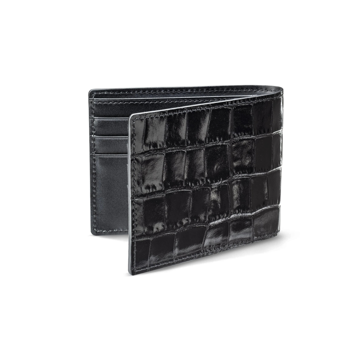 Italian Craftsmanship Men's Premium Crocodile Pattern Leather Wallet
