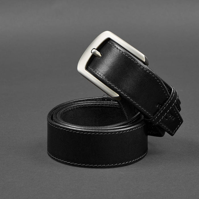 High Quality Handmade Leather Belt with Contrast Thread