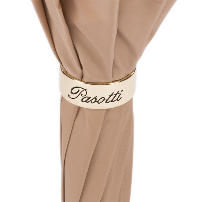 Double Cloth Awesome Ivory Umbrella with Leather Handle