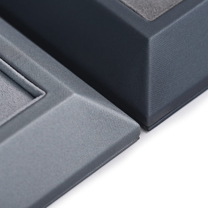 Stylish light gray premium leather organizer tray