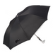 unique black folding umbrella with silver dog handle