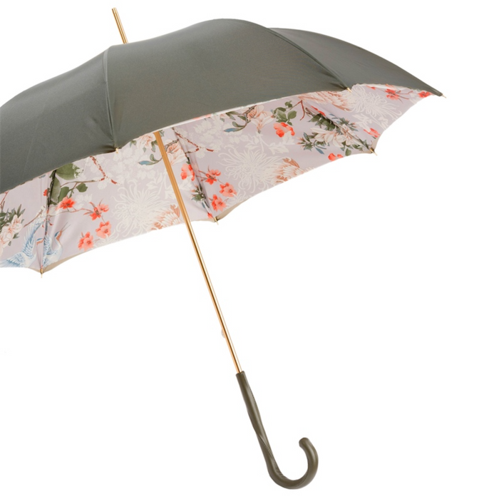 Designer Unique Women Umbrella with Flowers Interior