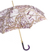 playful purple chains print umbrella with fun handle