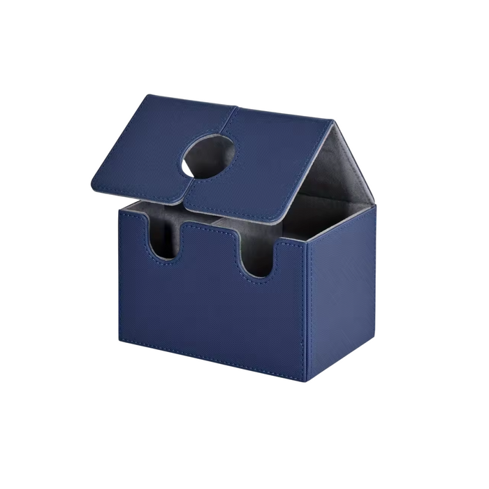 PU Leather Card Deck Box with Dice Tray – Holds 200+ Sleeved Cards