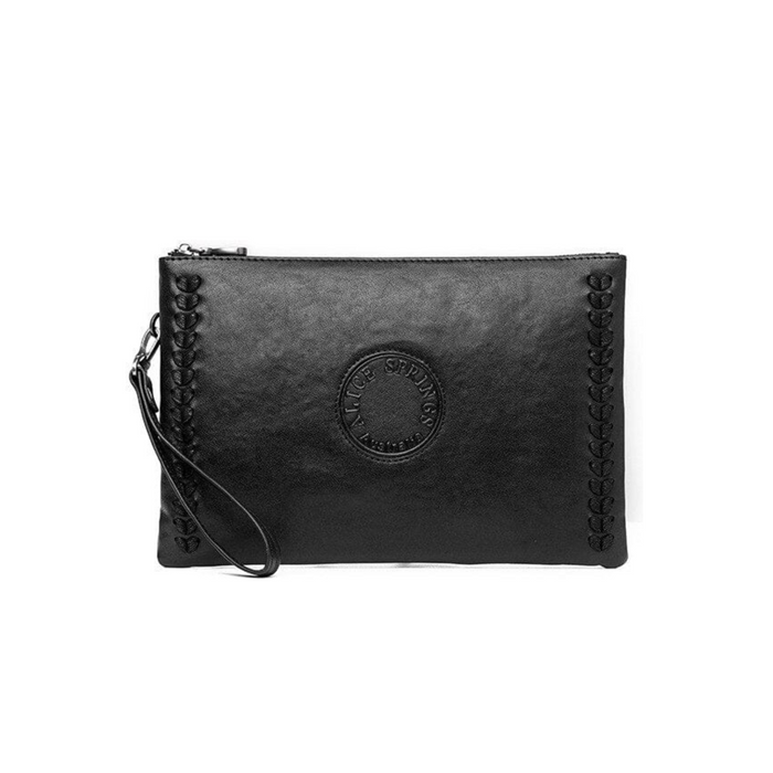 Genuine Cowhide Leather Men's Classic Business Clutch Bag