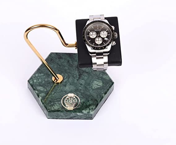 Emerald Marble Timepiece Stand