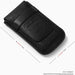 Black leather watch protector pouch