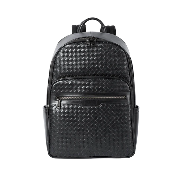 Genuine Leather Luxury Black Backpack