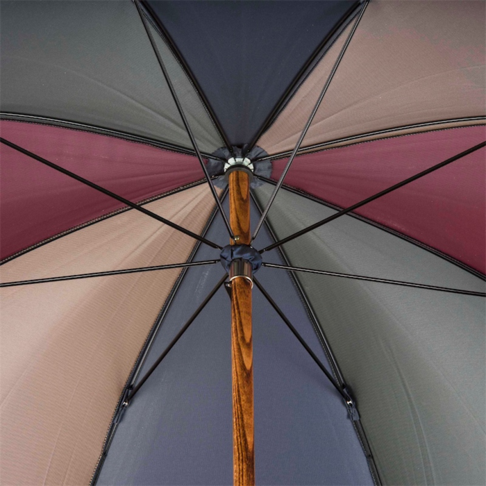 where to buy solid chestnut handle-shaft multicolor bespoke umbrella