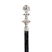 Unique Handle Design Silver-plated 925 Walking Cane