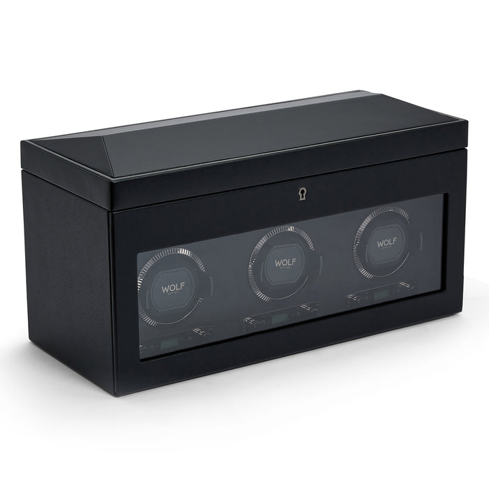British Racing Triple Watch Winder With Storage