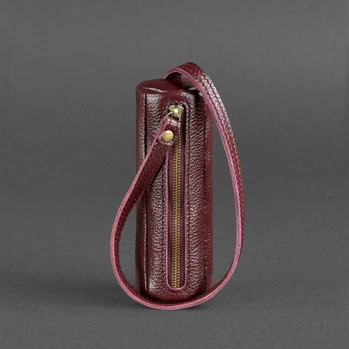 Handcrafted Leather Tube Key Case – Stylish Practical Key Organizer