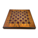 Artistic carved wood backgammon game