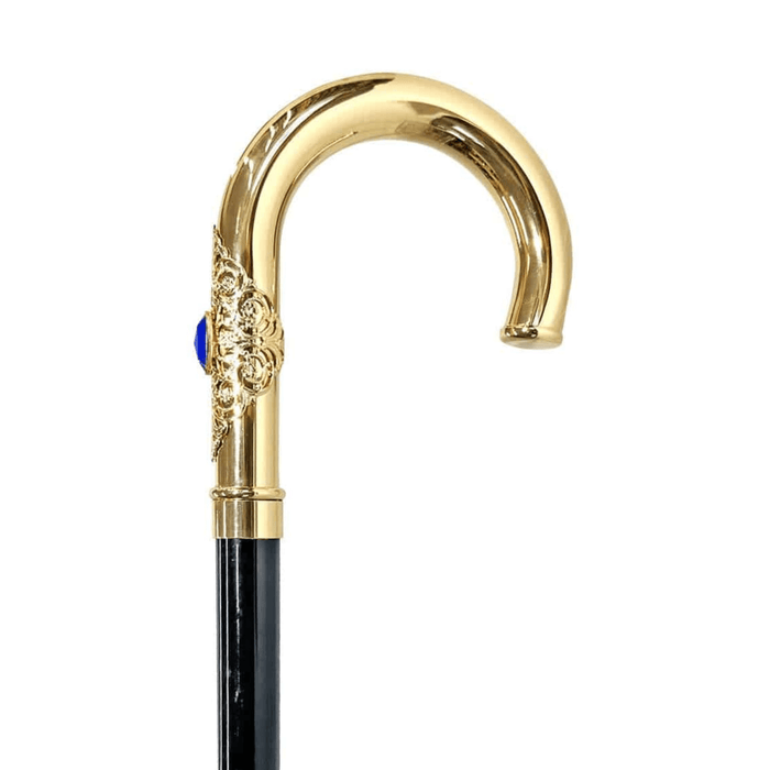 Luxury Elegant Cane with Blue Stone Handle