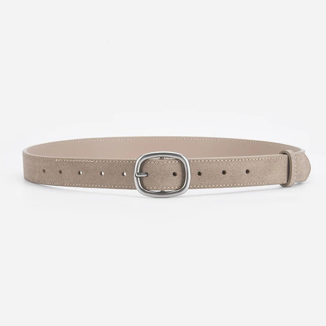 Suede leather waist belt