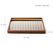 Cream white wood jewelry display tray for necklaces