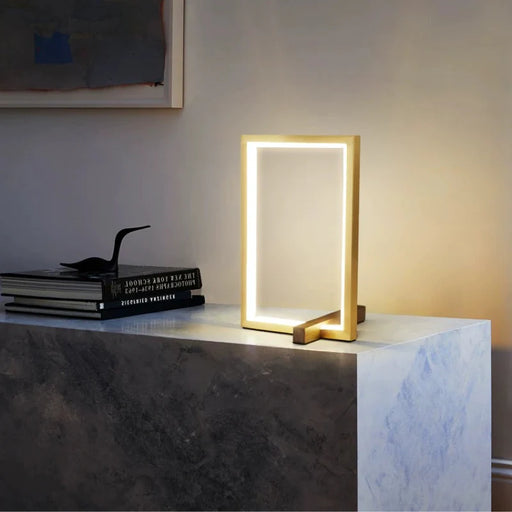 Sleek and Minimalist Square-Design Table Lamp for a Modern Touch