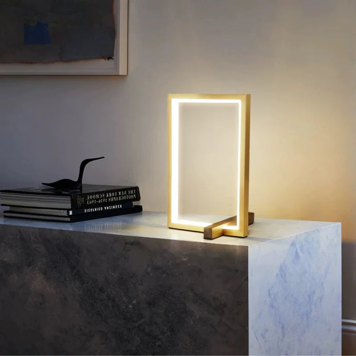 Sleek and Minimalist Square-Design Table Lamp for a Modern Touch
