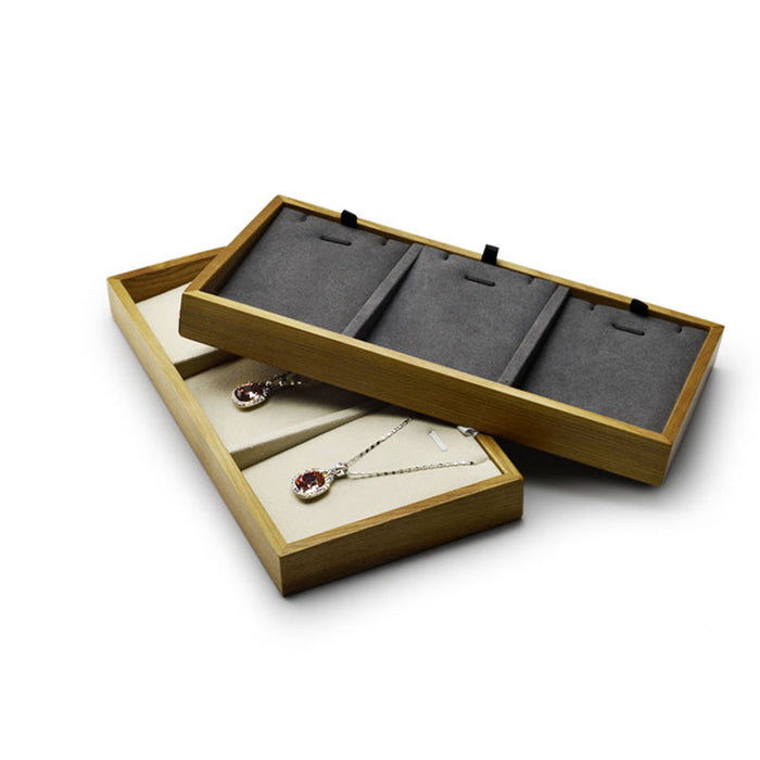 Premium wood necklace display for jewelry