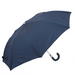sophisticated blue umbrella with leather handle