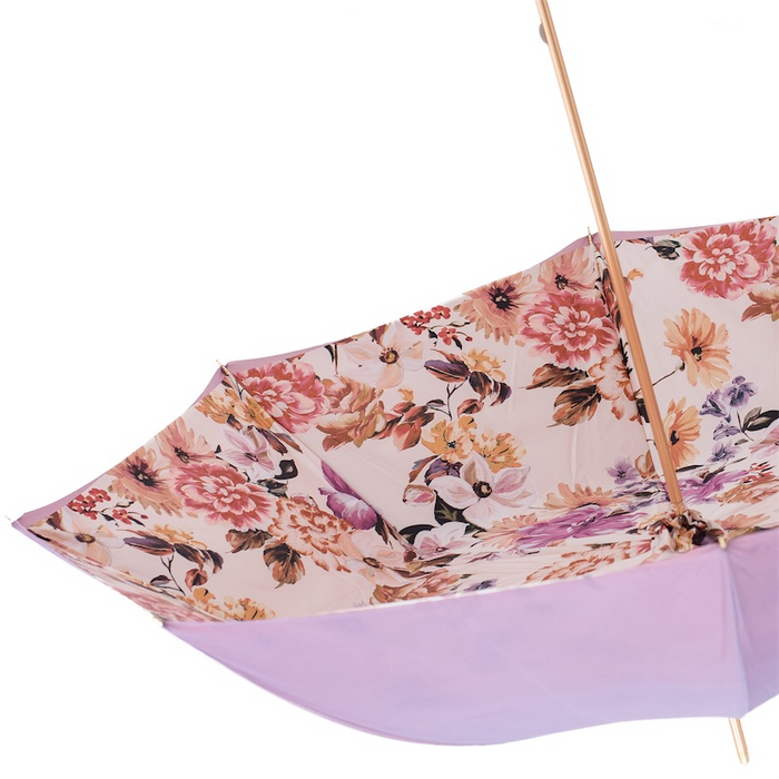 Unique Handle Design Handcrafted Umbrella for Her, Purple