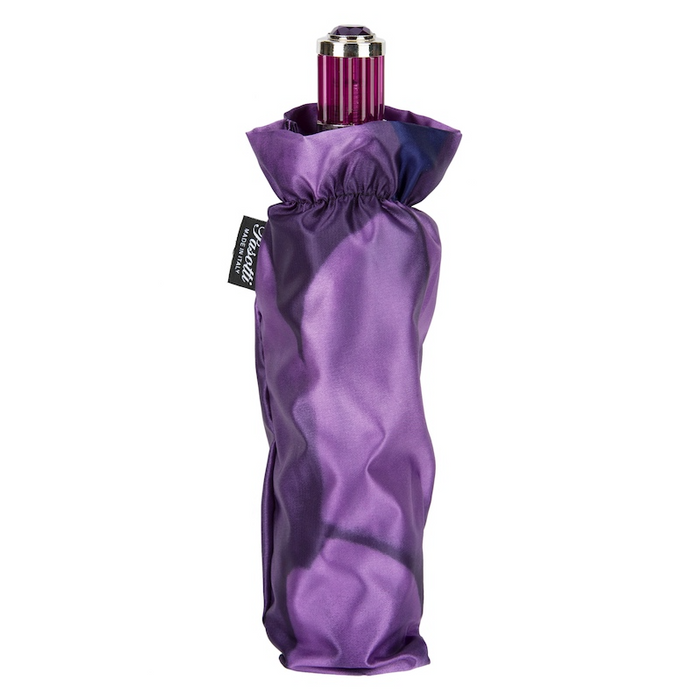 Purple Flower Canopy Designer Folding Umbrella