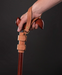 Walking Stick Wrist Strap Cords Brown - Leather Natural