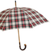 traditional tartan umbrella with chestnut shaft