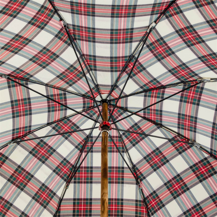 where to buy classic one-piece chestnut handle tartan umbrella