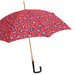 playful red cheetah print umbrella - trendy