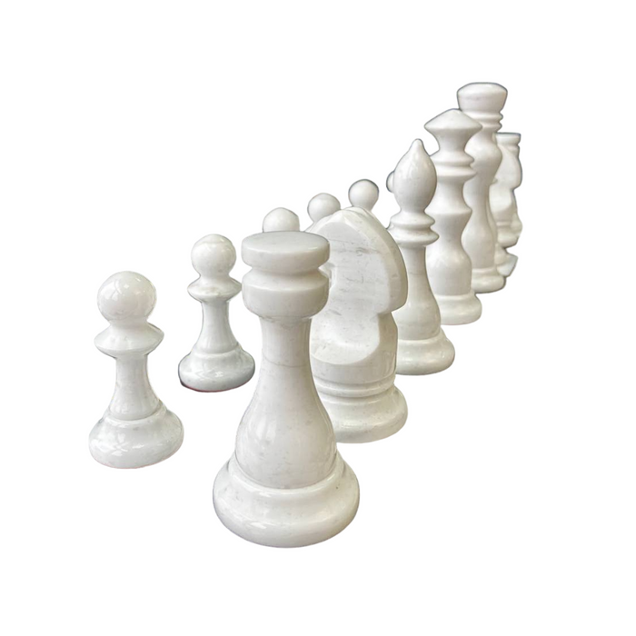 Limited Edition Set of Large Stone Chess Pieces