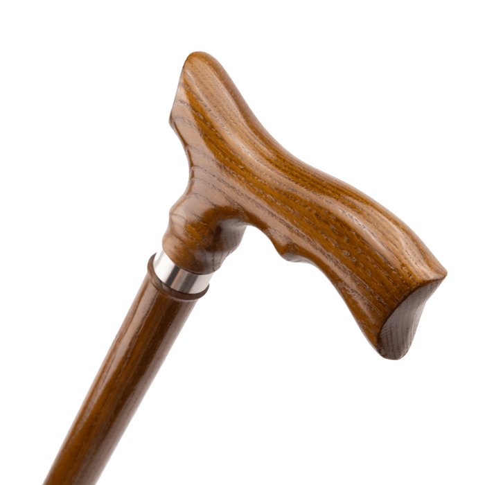 Hand Carved Anatomic Derby Cane for Reliable Support